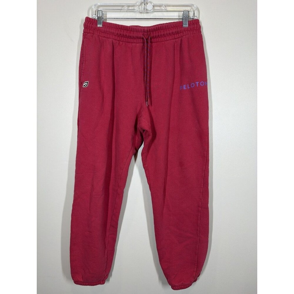 Peloton Pink Sweatpants Women’s Large Joggers Logo Activewear Lounge Comfort